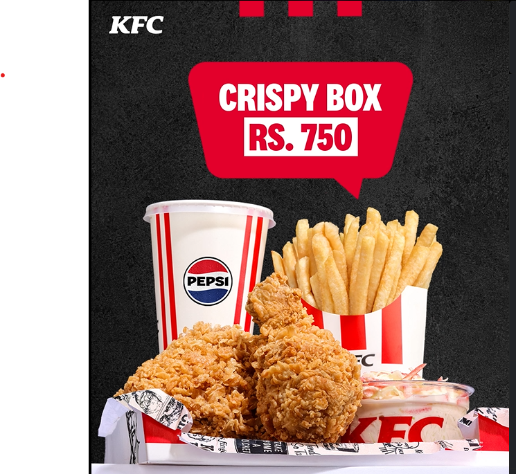 Crispy Box at KFC in All Over Pakistan