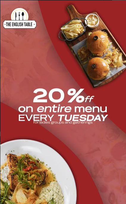 20% OFF Every Tuesday