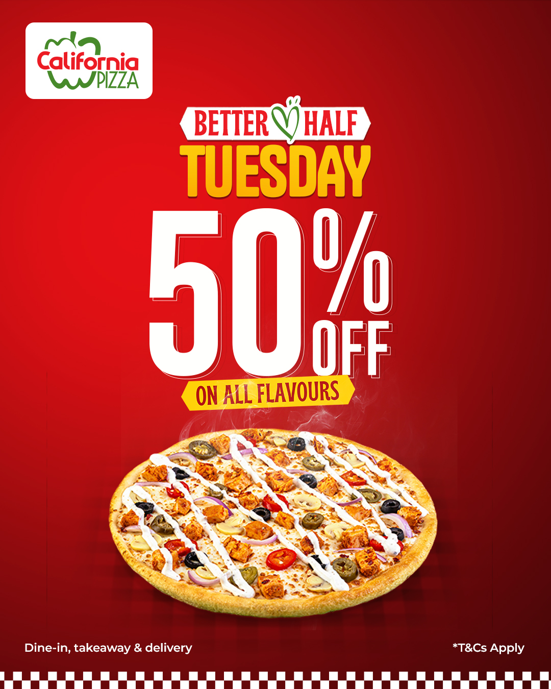 50% OFF On Tuesday