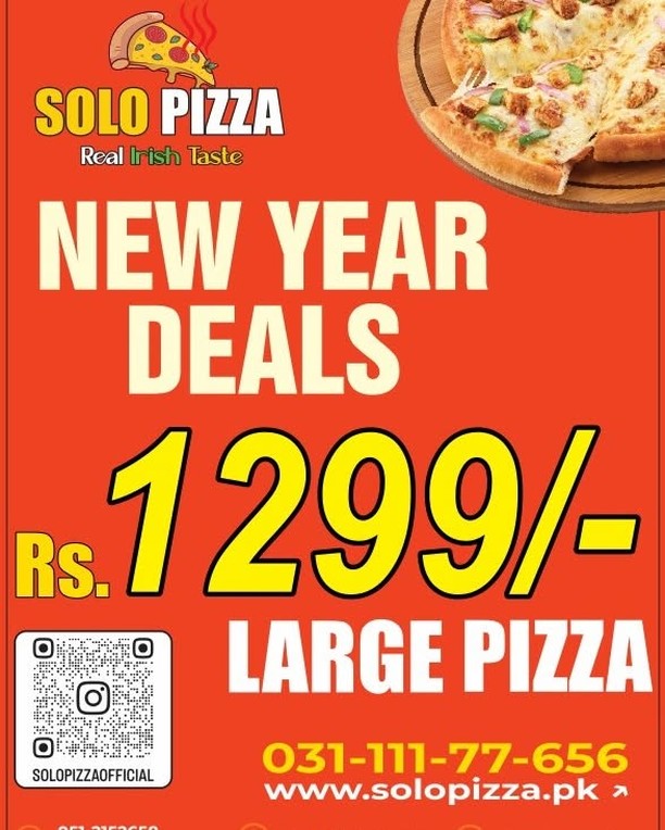 New Year Deals at Solo Pizza in Islamabad