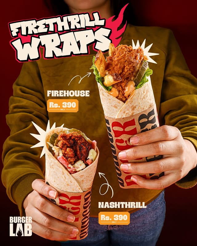 Fire Thrill Wraps – Loaded Burger Lab Wraps for Big Bites