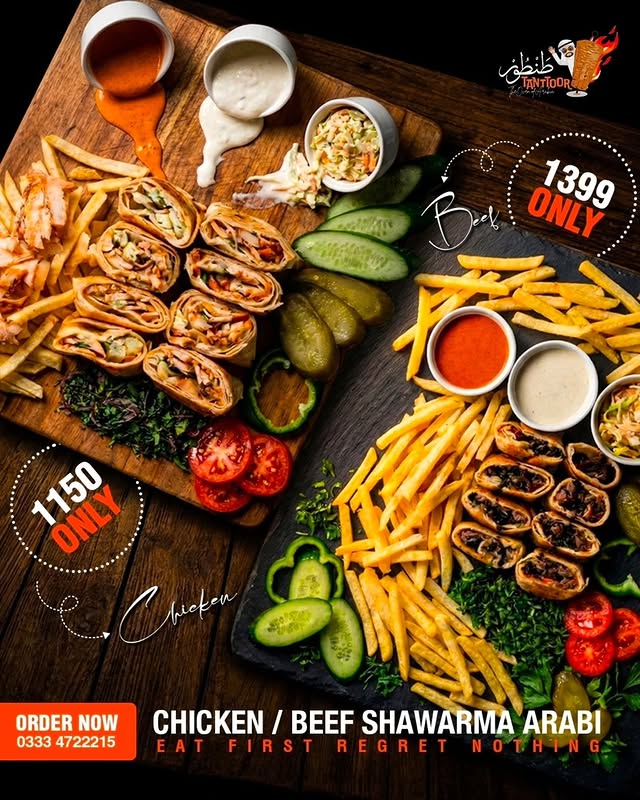 Authentic Arabian Shawarma Deal – Chicken & Beef Shawarma by Arabic Chef