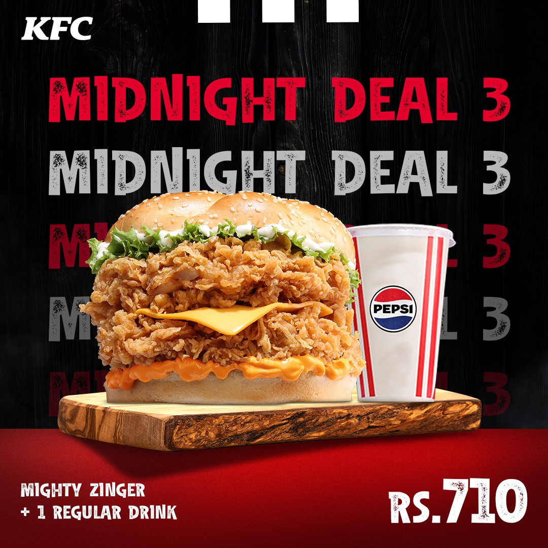 Midnight Deal 3 – KFC Mighty Zinger Combo