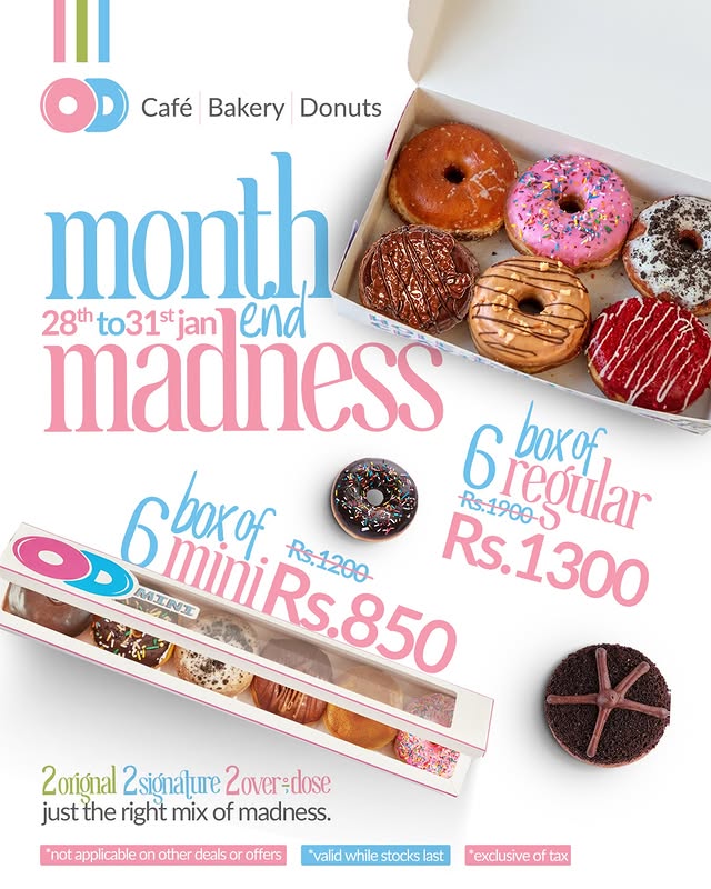 Month End Madness – Box of 6 at Special Prices (28–31 January) 🍩🔥