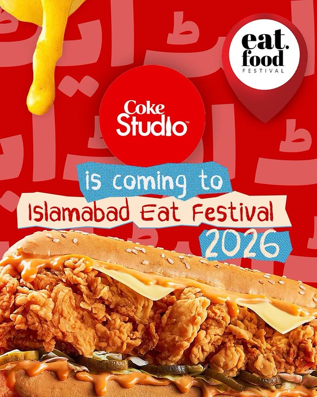 Coke Studio x Islamabad Eat Live Festival at F-9 Park – Feb 6–8, 2026 🎶🔥 at Islamabad Eat in Islamabad