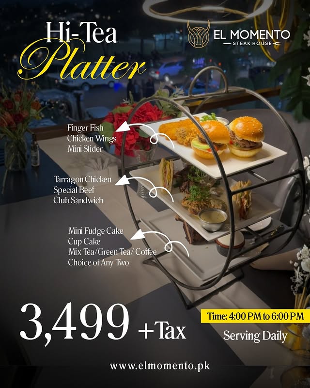 Hi-Tea Platter at El Momento F-6 – Perfect Evening Catch-Up 🍰☕ at El Momento in Islamabad